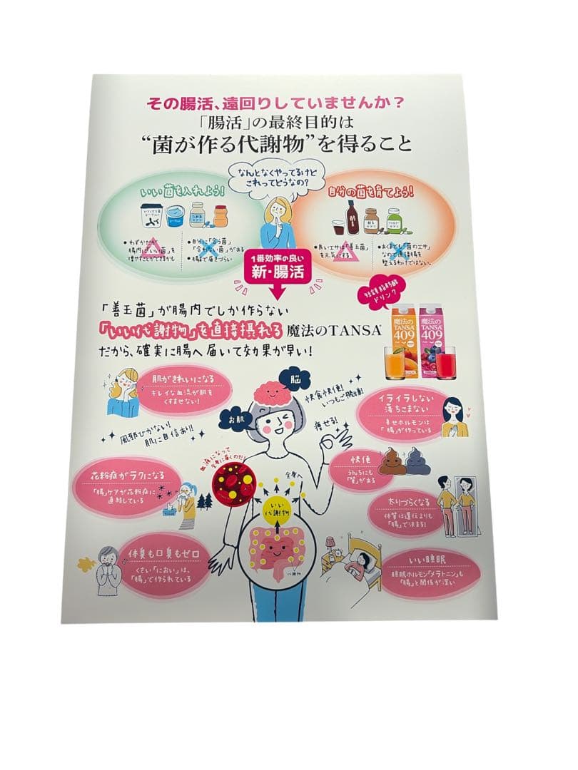 魔法のTANSA 409 ✨ピーチ味 短鎖脂肪酸 腸活 乳酸菌✨タンサ✨ベリー