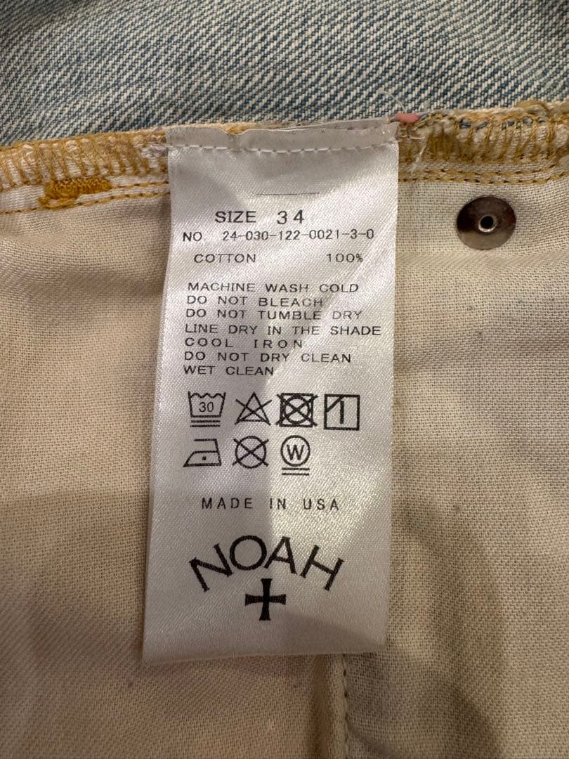 NOAH ノア 1タック デニム 34 Made in USA