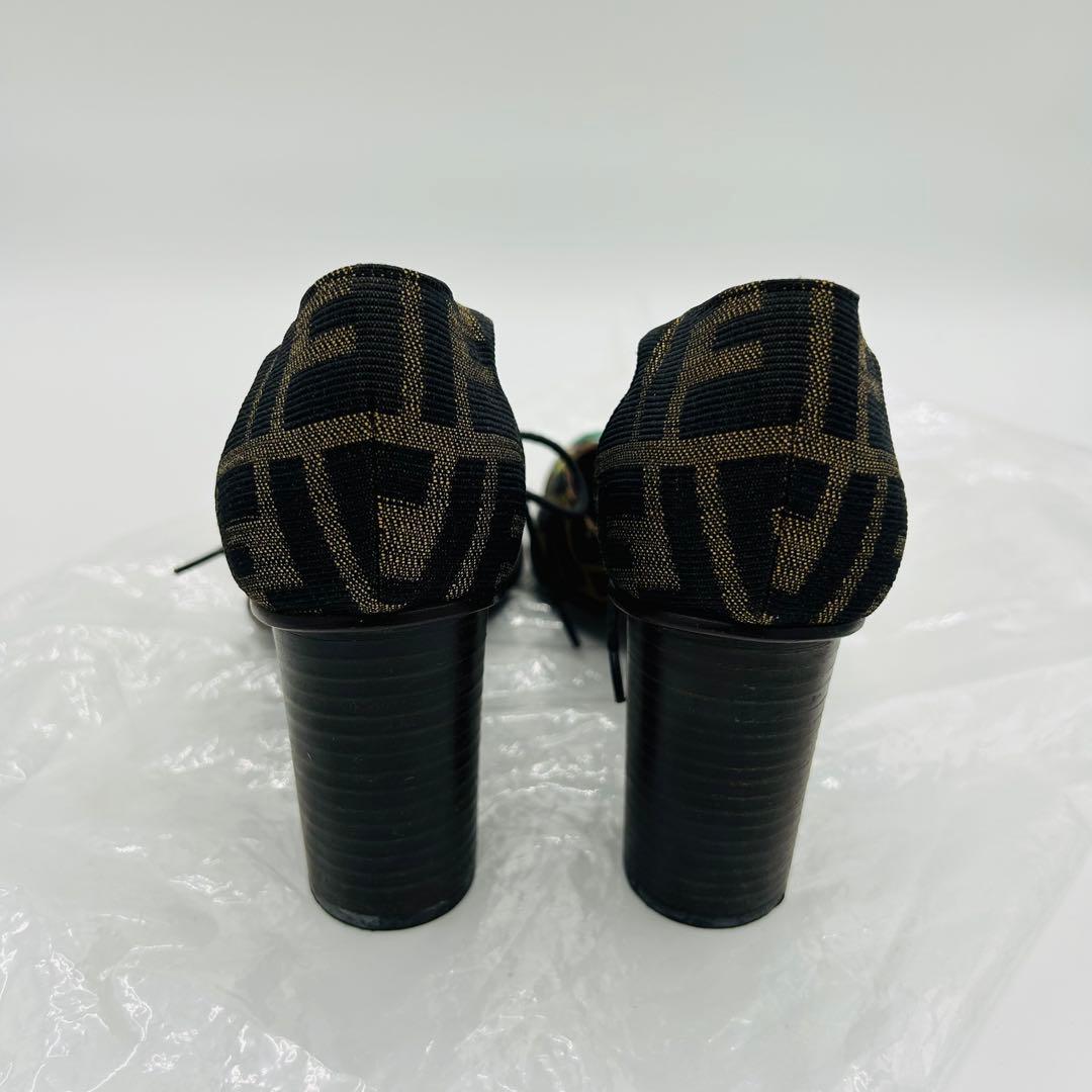 FENDI フェンディ ズッカ柄 ヒール サイズ36 23cm 花柄