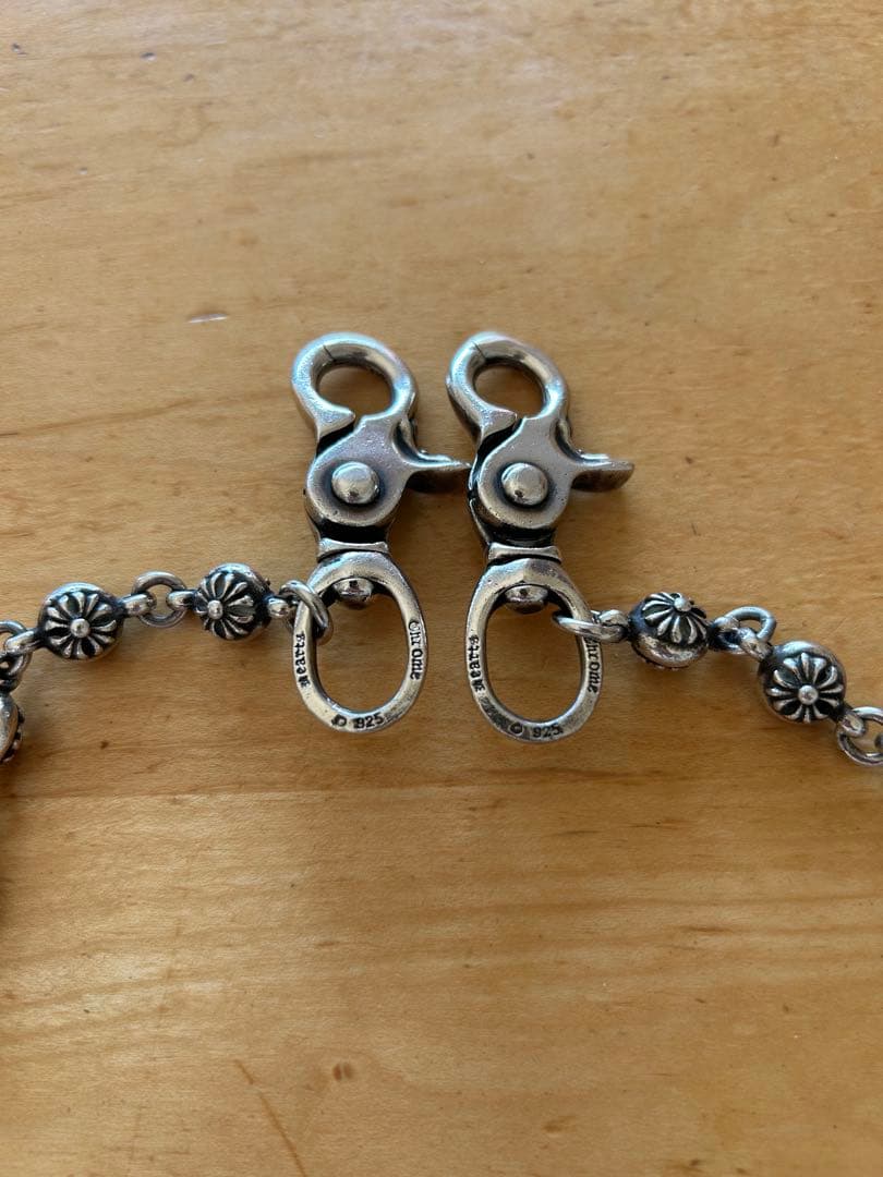 ダブルクリップ シルバーウォレットチェーン