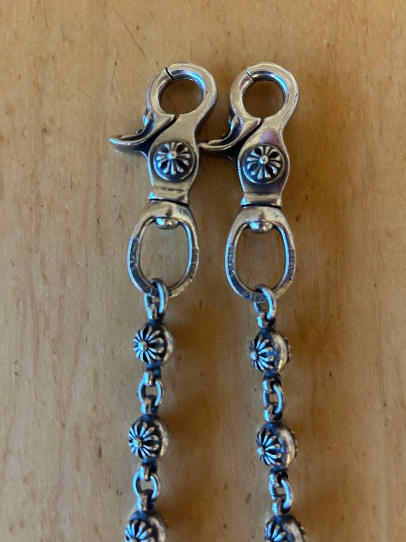 ダブルクリップ シルバーウォレットチェーン