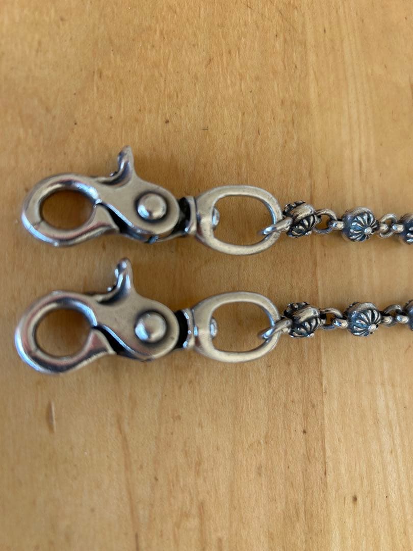 ダブルクリップ シルバーウォレットチェーン