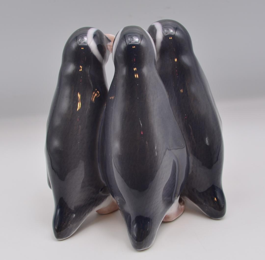 ３匹のペンギン　＃1284　★ロイヤルコペンハーゲン　デンマーク　ご成約済み