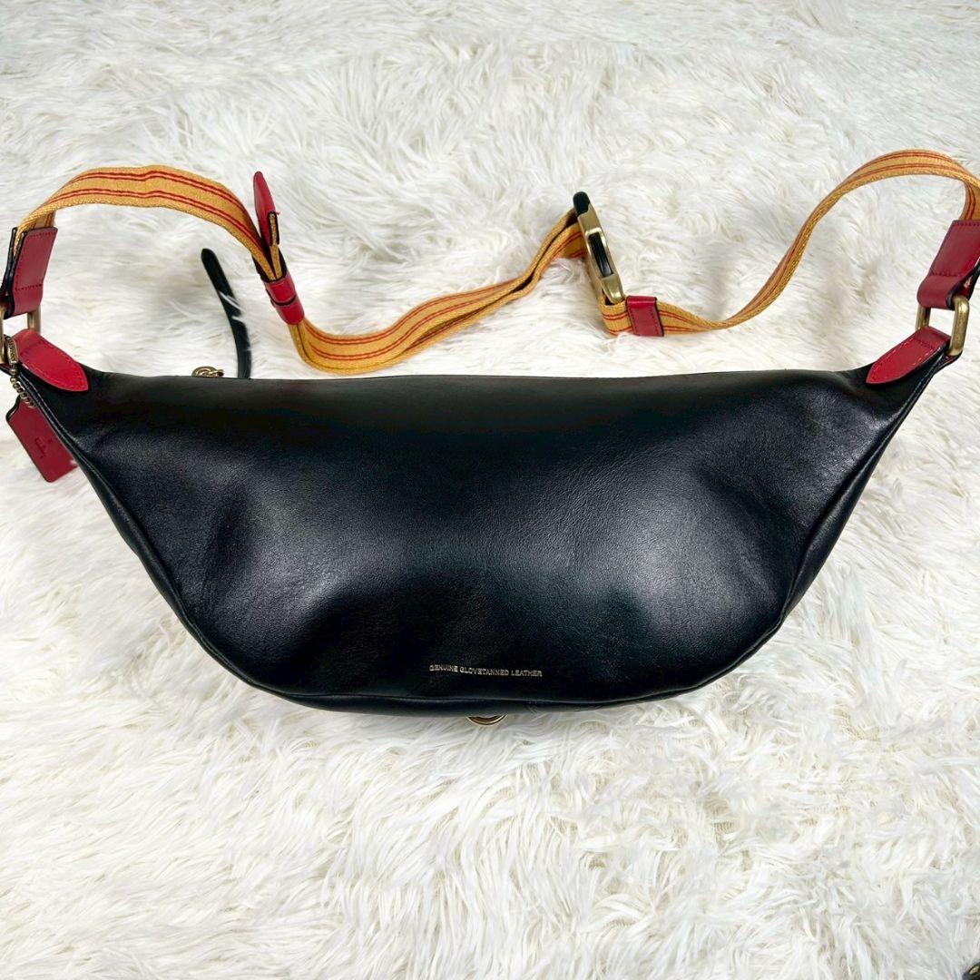 限定品/未使用級✨コーチ ディズニー ミッキー ボディバッグ 斜め掛け ボーダー