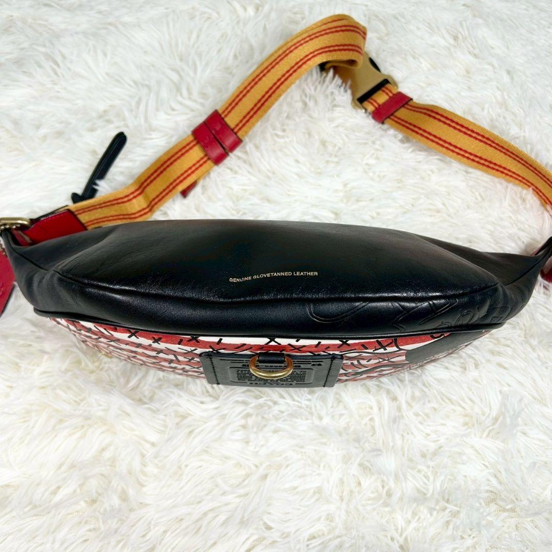 限定品/未使用級✨コーチ ディズニー ミッキー ボディバッグ 斜め掛け ボーダー