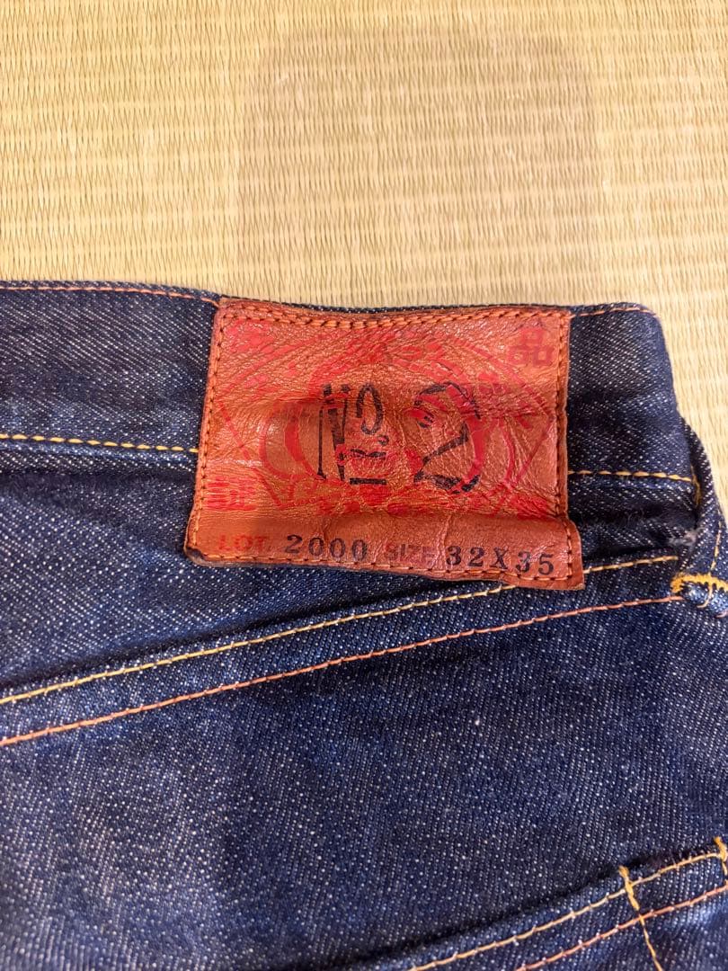 EVISU No.2 Lot:2000 カモメ刺繍 W32 日本製 エビス