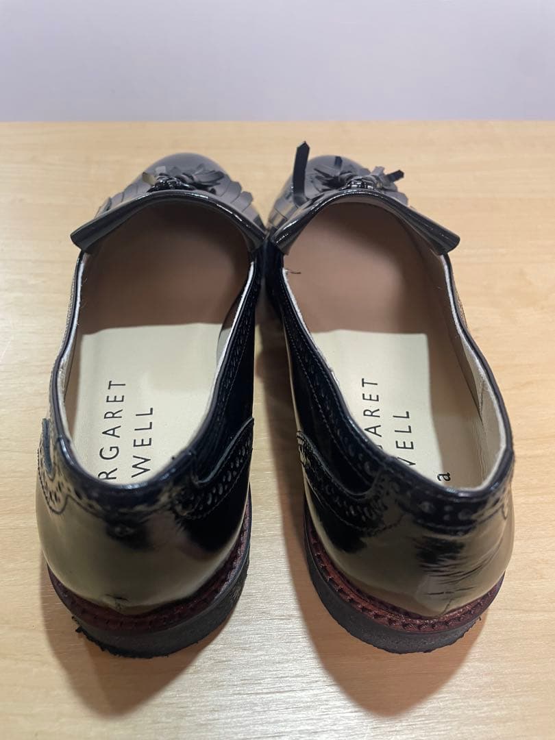 MARGARET HOWELL idea ブラックローファー 23cm