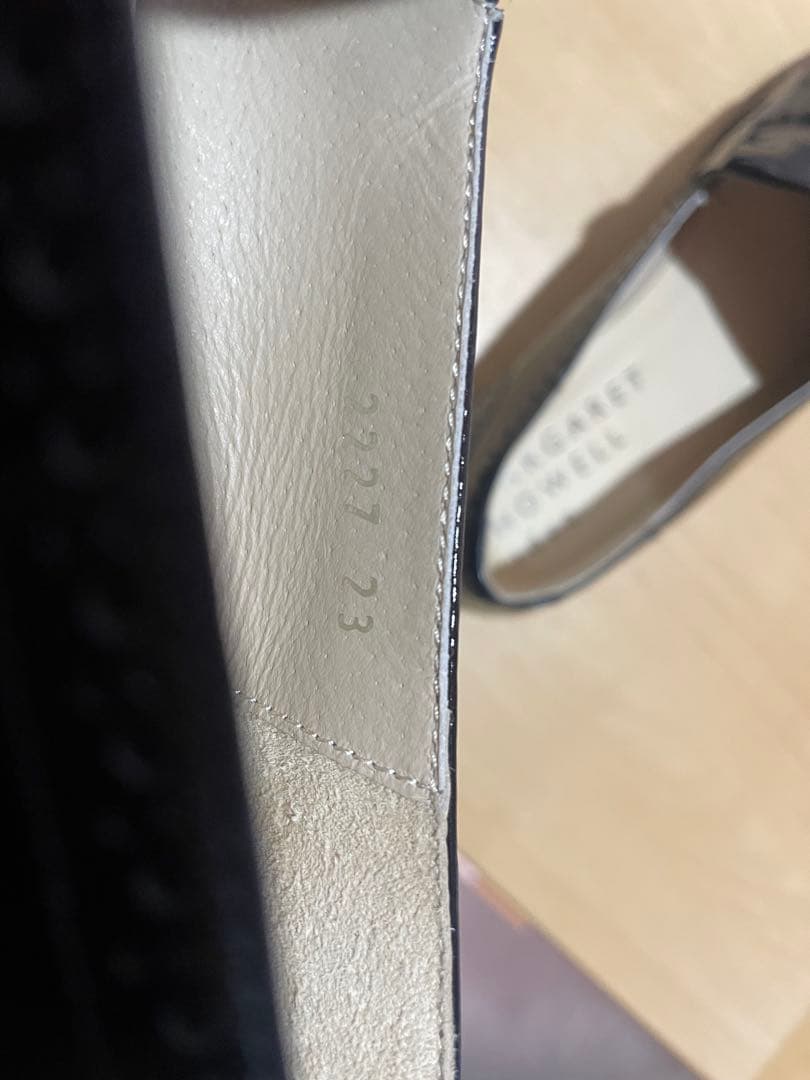 MARGARET HOWELL idea ブラックローファー 23cm