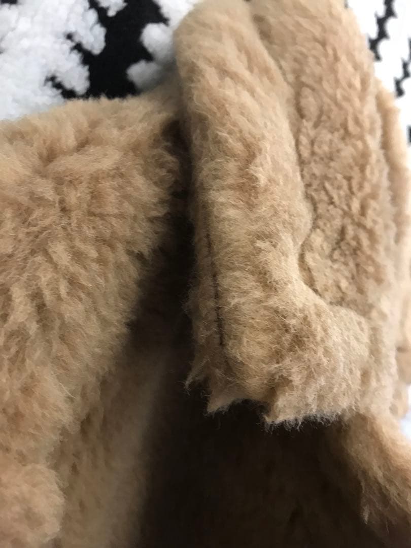 MaxMara ファーコート ダブルブレストキャメル