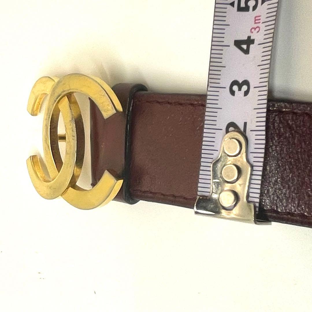 CHANEL ✨シャネル　PARIS　ココマーク　レザーベルト　表記サイズ80