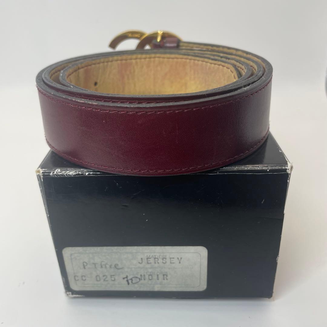 CHANEL ✨シャネル　PARIS　ココマーク　レザーベルト　表記サイズ80