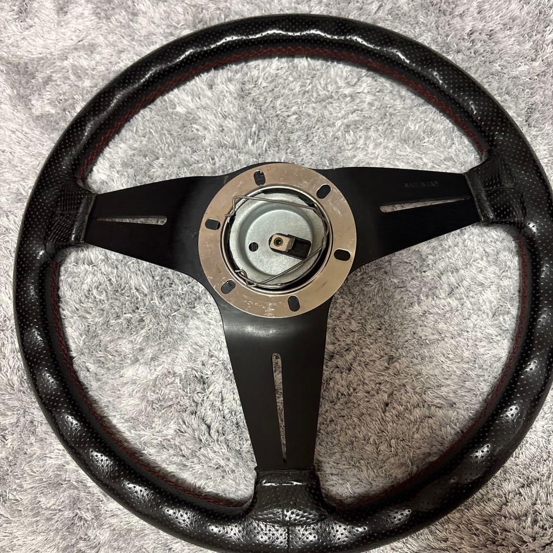 NARDIステアリング スポーツ タイプラリー レザー ディープコーン 35φ