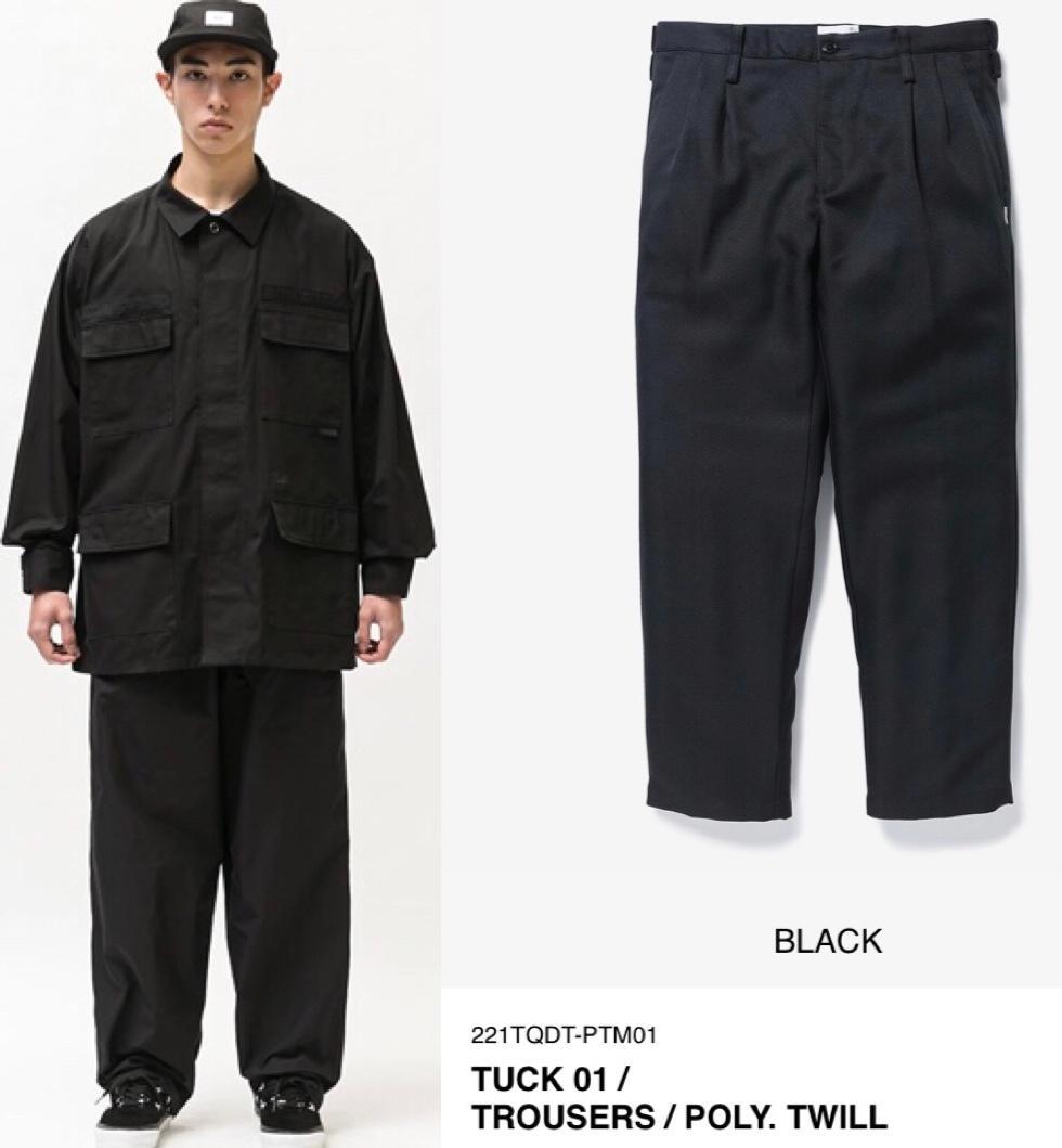 パンツ BLACK L 22SS WTAPS TUCK 01 / TROUSERS /