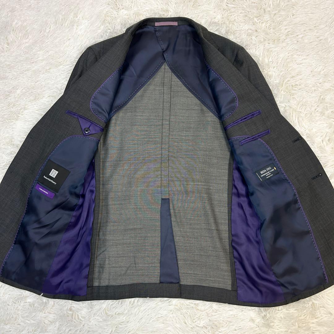 【美品】P.S.FA × REDA 3ピーススーツ グレー イタリア製