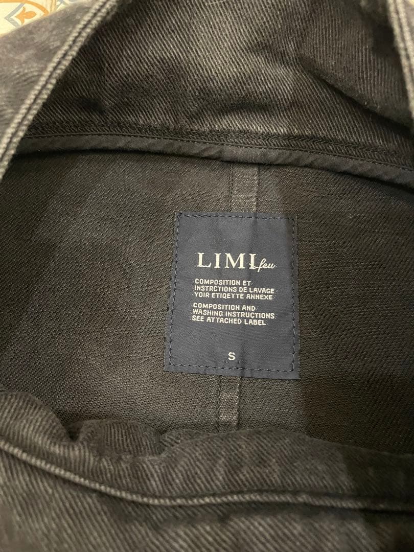 LIMI feu ブラック クロップドジャケット S