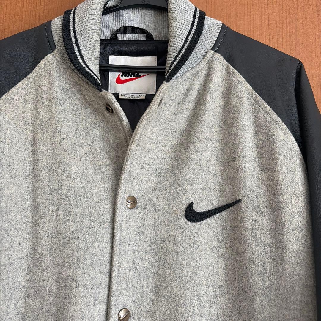 NIKE スタジャン 袖レザー スタジャン　バーシティジャケット　XL