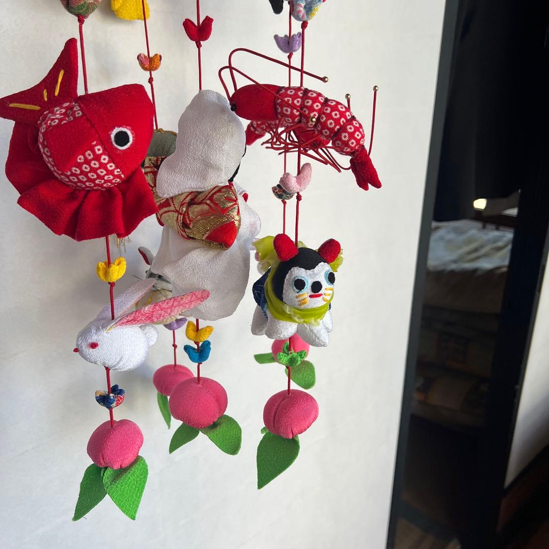 ちりめん吊るし飾り　　三月　（雛飾り）