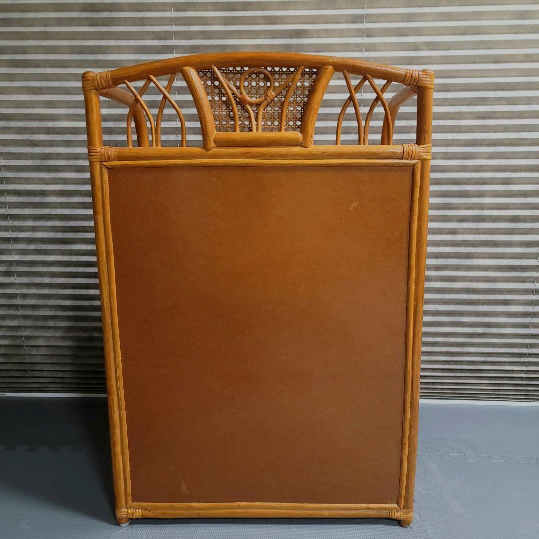 美品　ラタン　5段　チェスト　箪笥