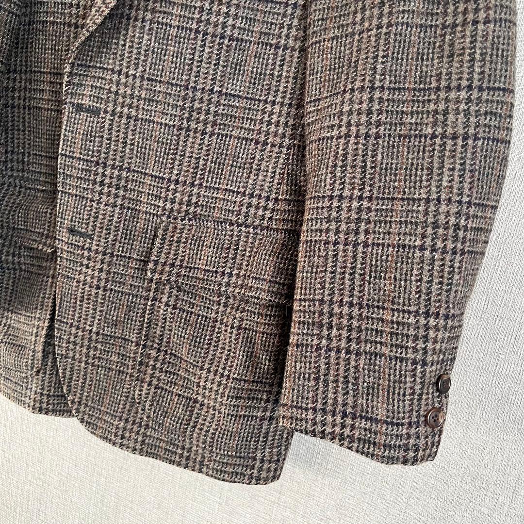 J.PRESS テーラードジャケットツイード チェック ブラウン 古着