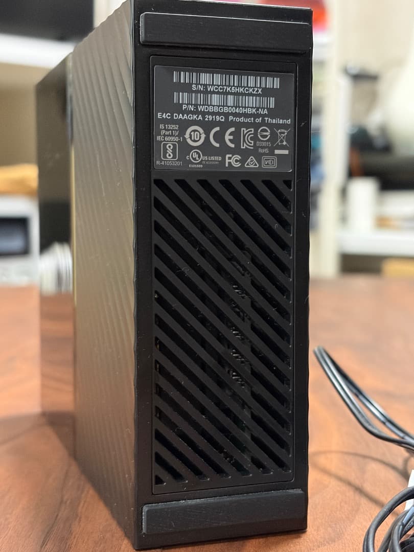 WD My Book 4TB 中古美品