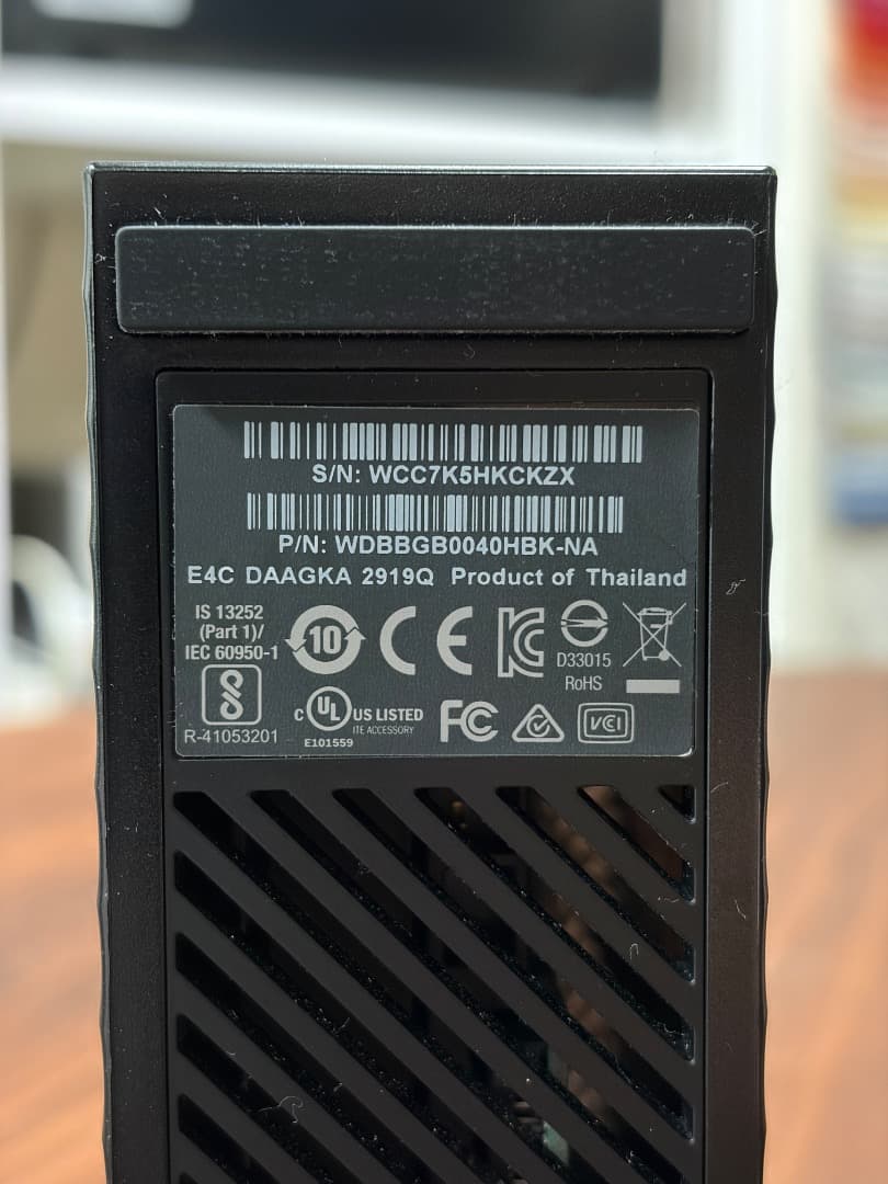 WD My Book 4TB 中古美品