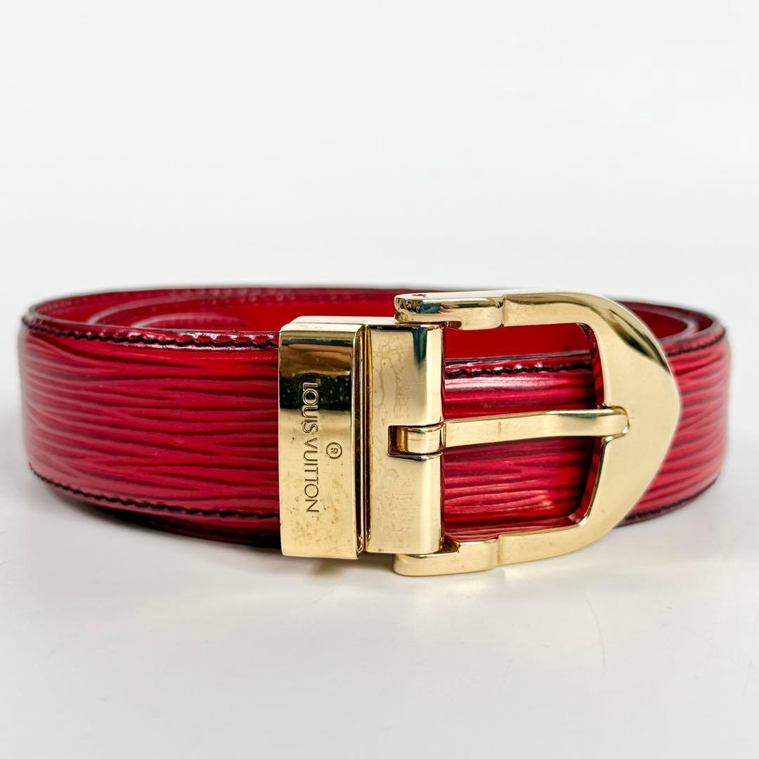 LOUIS VUITTON サンチュールクラシックエピ ベルト レッド C543