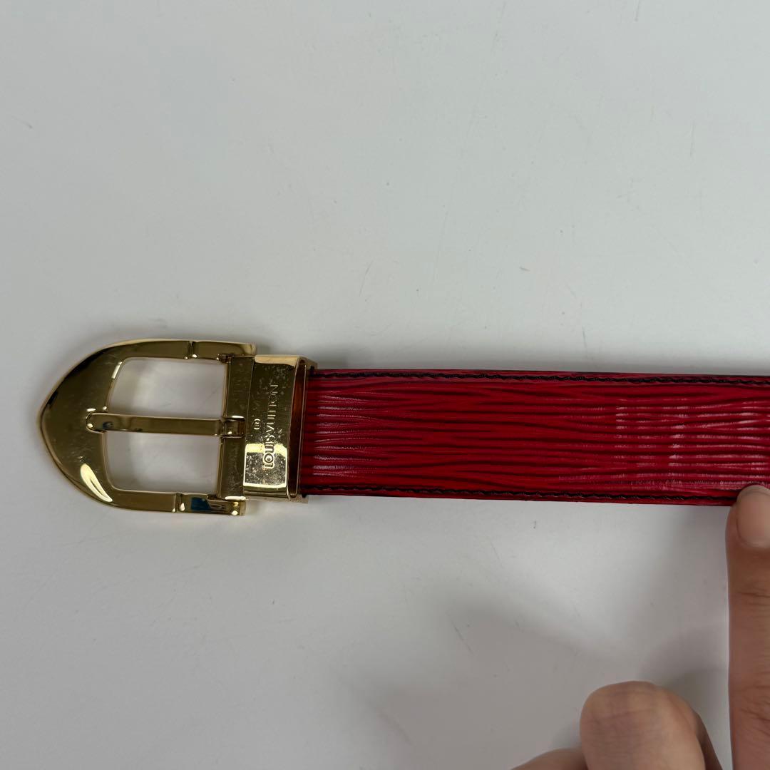 LOUIS VUITTON サンチュールクラシックエピ ベルト レッド C543