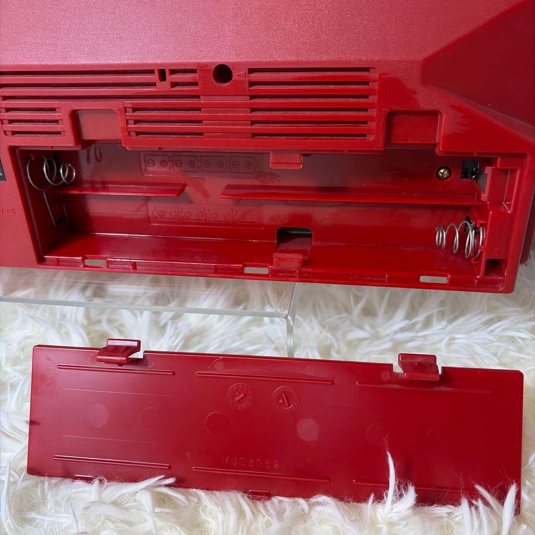 【極美品】Victor ビクター RC-W5 赤色 ラジカセ　動作確認済