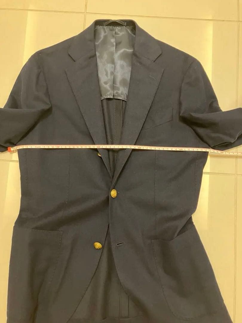 BEAMS F ネイビー テーラードジャケット 48 美品