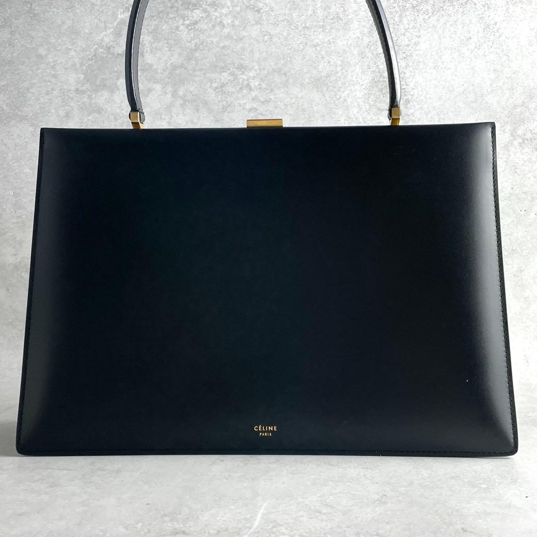 未使用に近い✨ セリーヌ CELINE フィービー期 クラスプミディアム 黒色