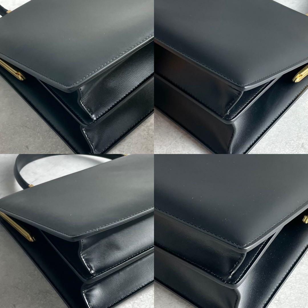 未使用に近い✨ セリーヌ CELINE フィービー期 クラスプミディアム 黒色