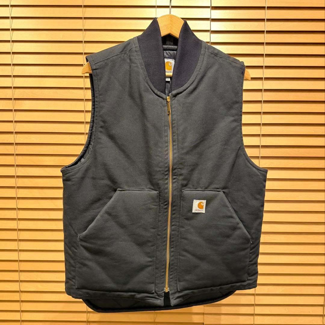 極美品Carhartt カーハート ダックベスト M 黒 メキシコ製