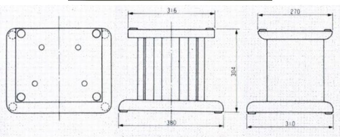 DIATONE（ダイヤトーン）純正スピーカースタンドのみ　DK-77WN