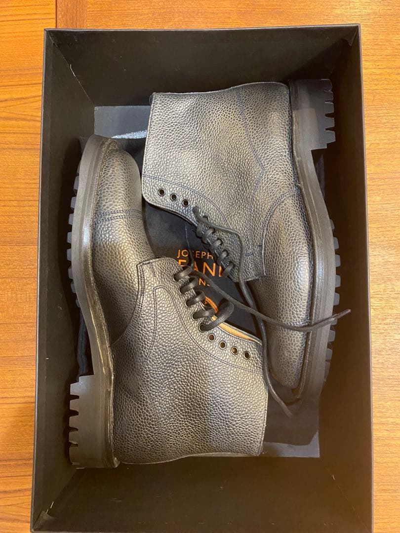 JOSEPH CHEANEY PENNINE Ⅱ C NAVY GRAIN