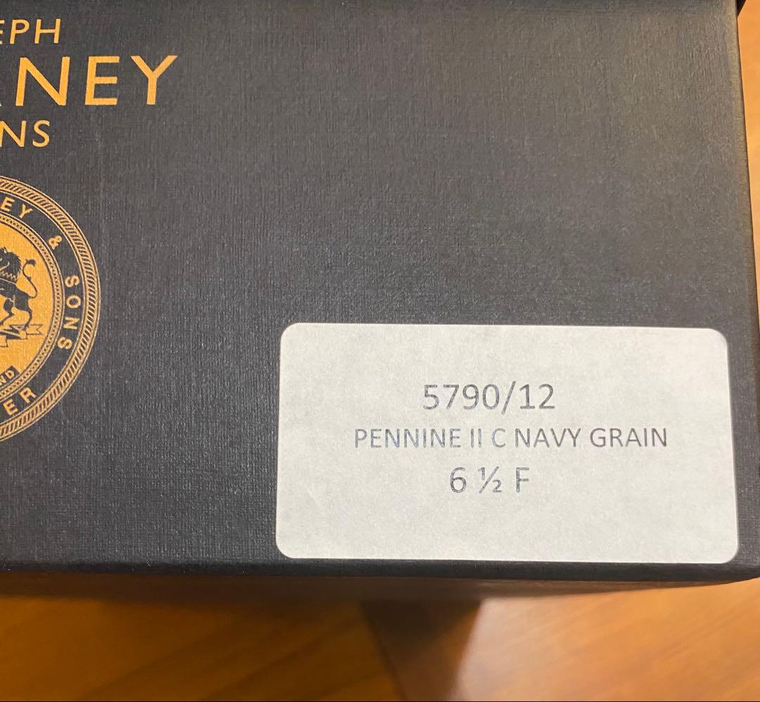 JOSEPH CHEANEY PENNINE Ⅱ C NAVY GRAIN