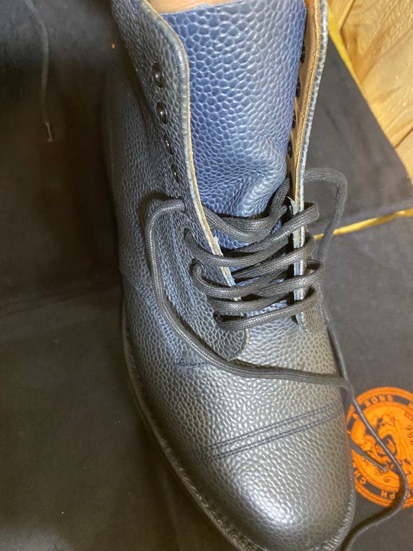 JOSEPH CHEANEY PENNINE Ⅱ C NAVY GRAIN