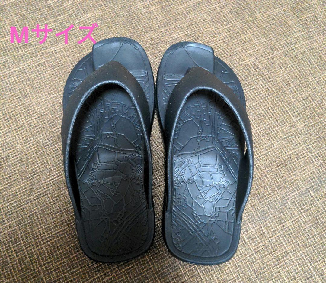 イージーサンダルスリム　ブラック　レディースM