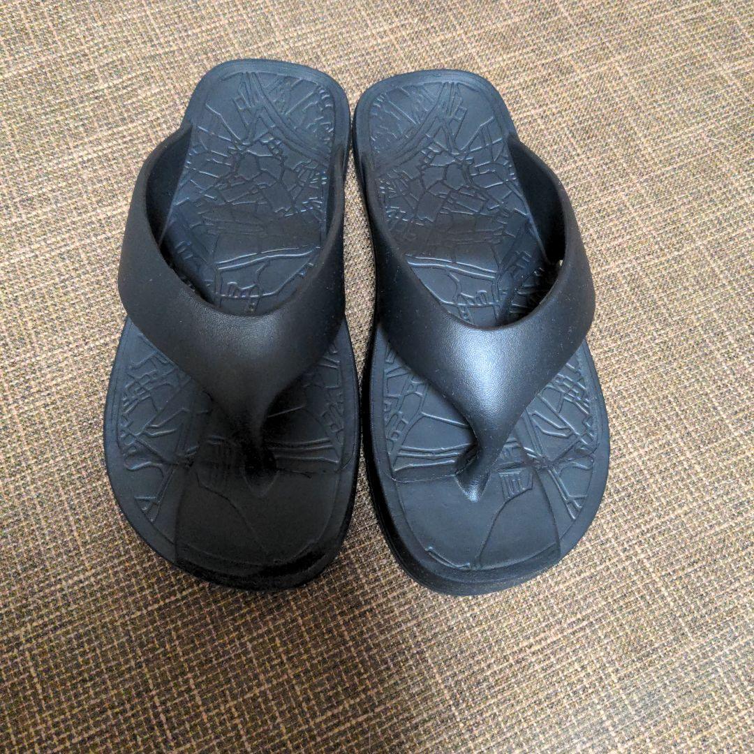 イージーサンダルスリム　ブラック　レディースM