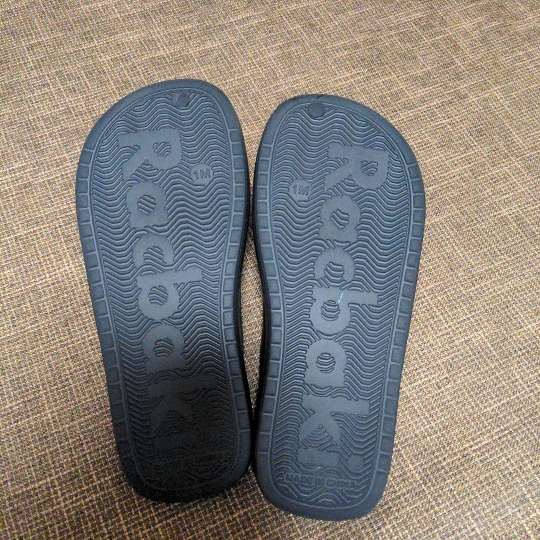 イージーサンダルスリム　ブラック　レディースM