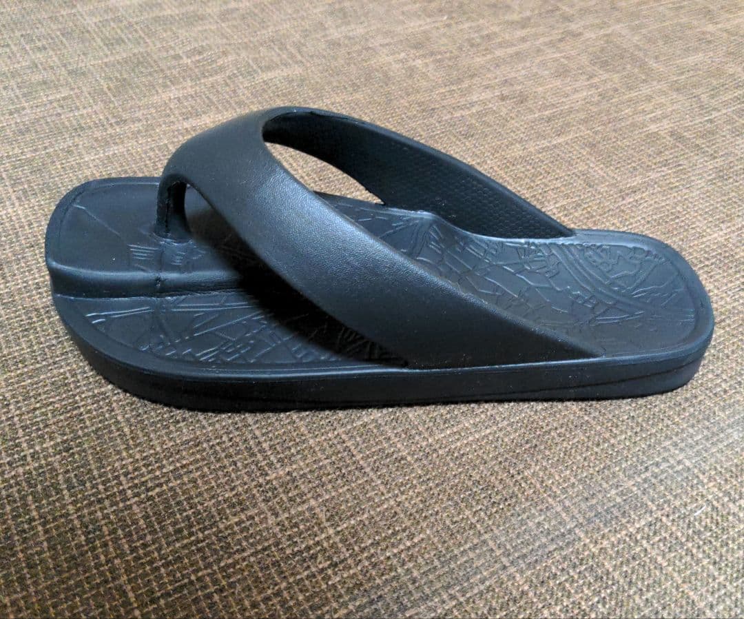 イージーサンダルスリム　ブラック　レディースM