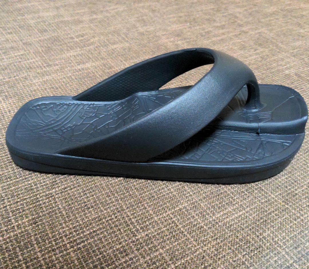 イージーサンダルスリム　ブラック　レディースM