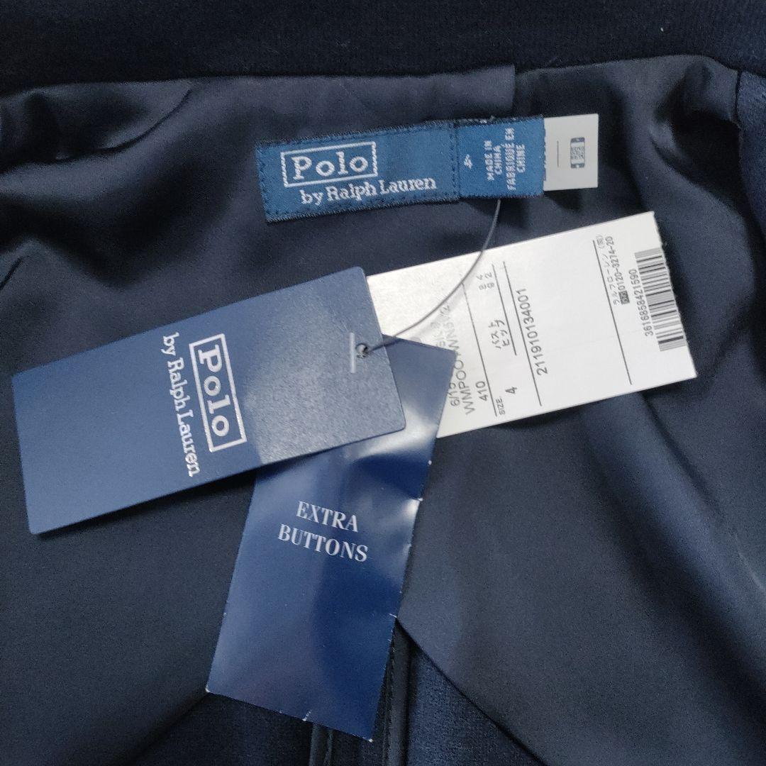 未使用品✨ポロバイラルフローレン　ニットブレザー　金ボタン　4
