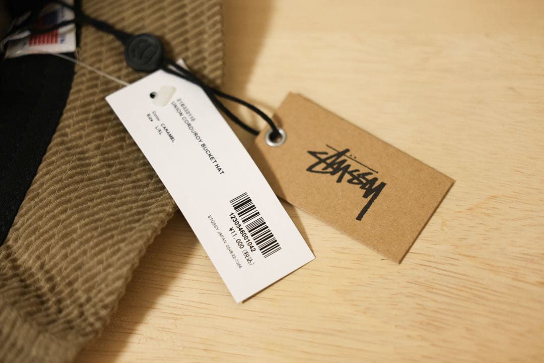 新品 STUSSY&UNION CORDUROY BUCKET HAT
