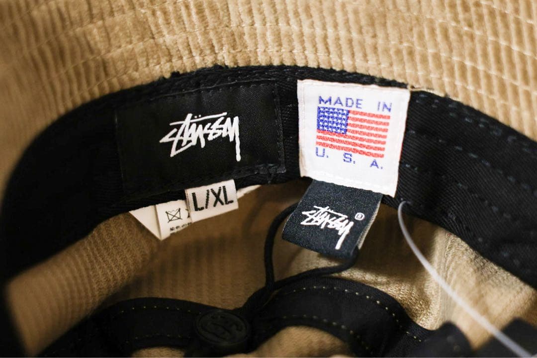 新品 STUSSY&UNION CORDUROY BUCKET HAT