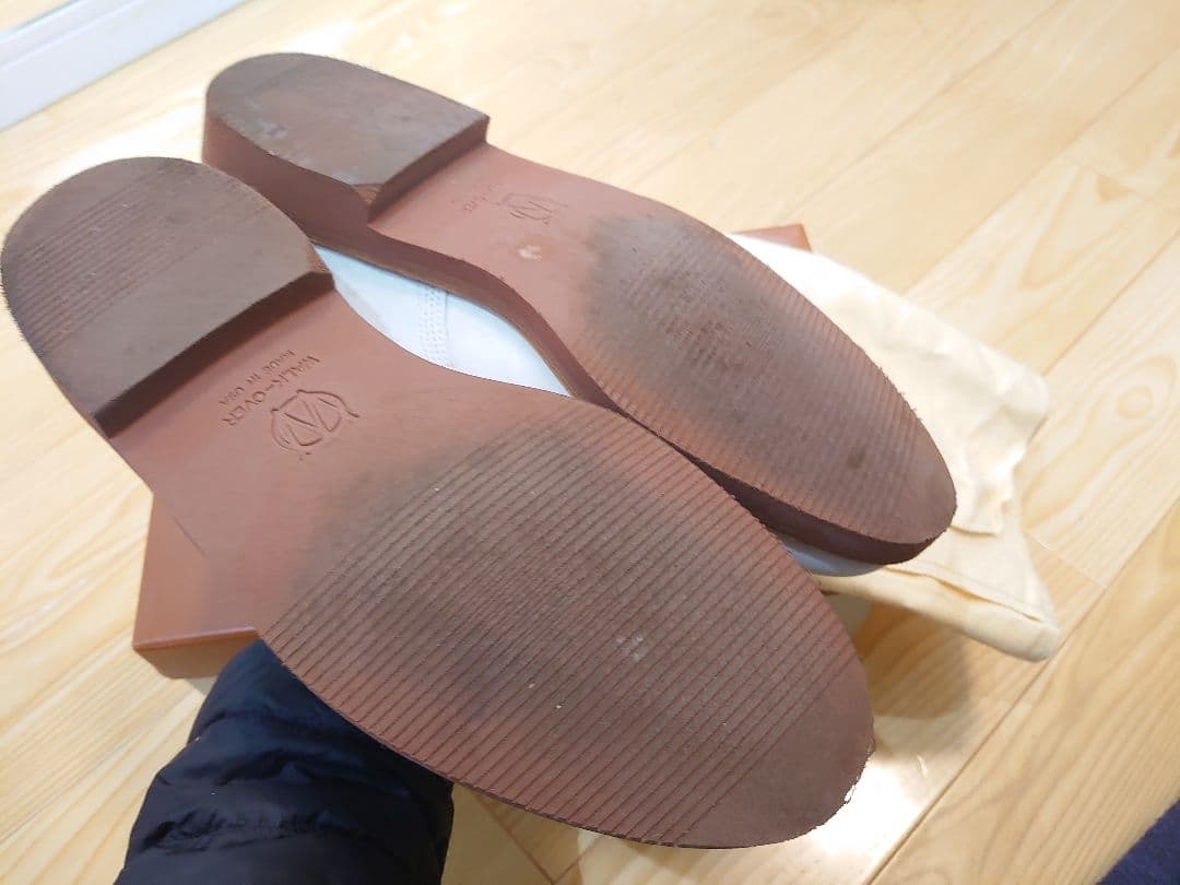 美品 ウォークオーバー（WALK OVER） ホワイトバックス US9