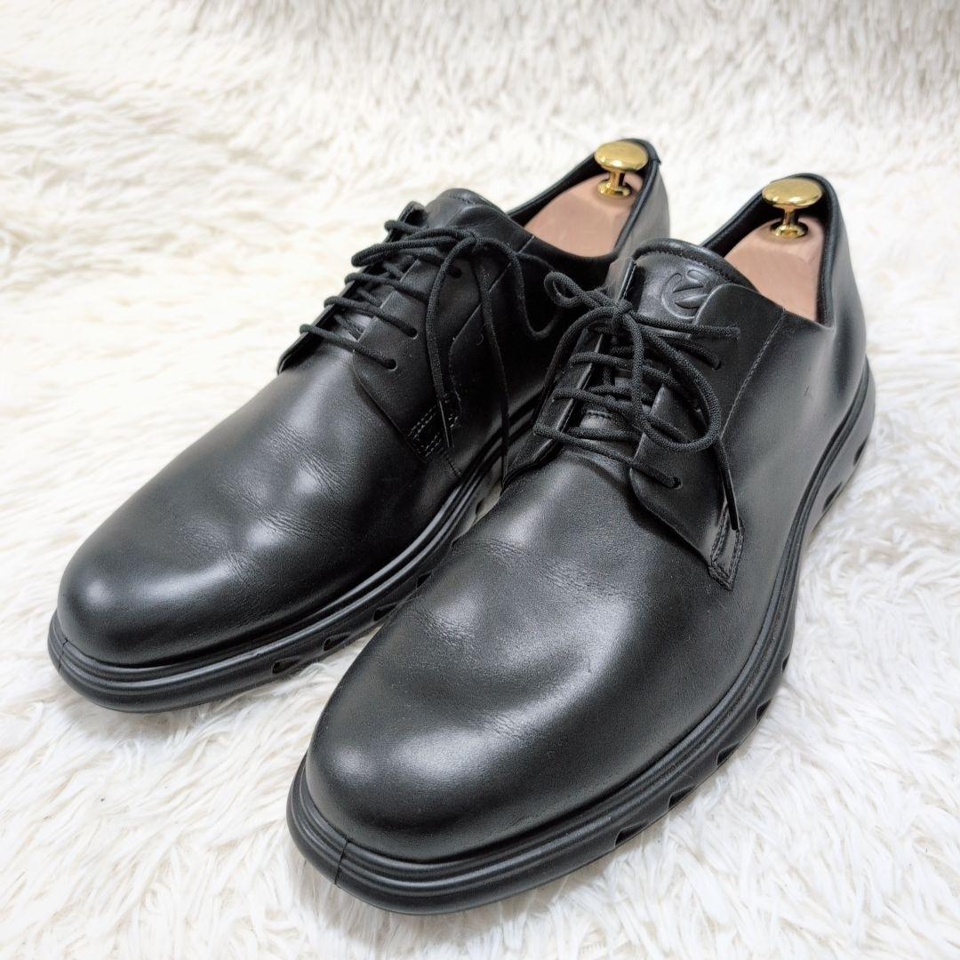 【美品】エコー ゴアテックス ビジネスシューズ ブラック 28.5cm