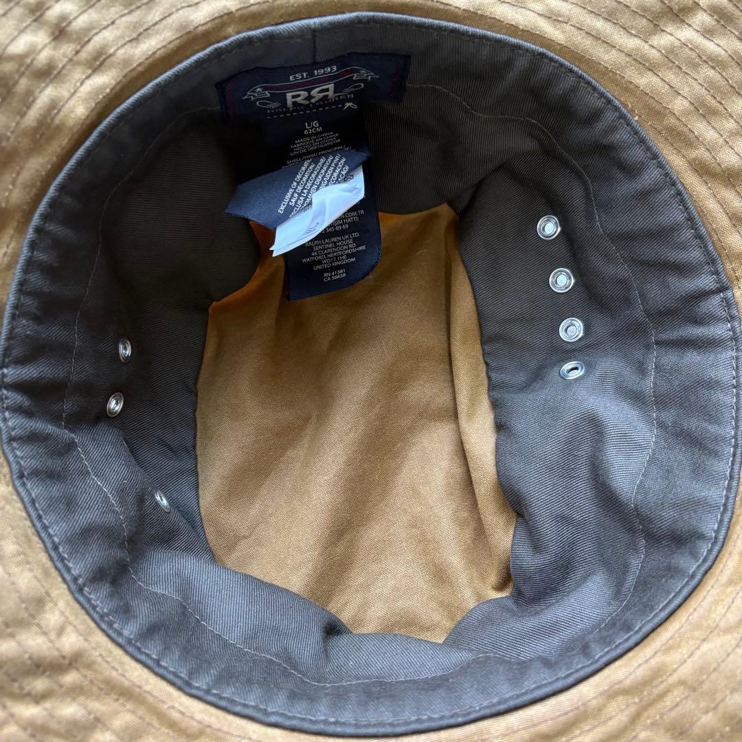 【L】RRL　ダブルアールエル　オイルクロス　バケットハット