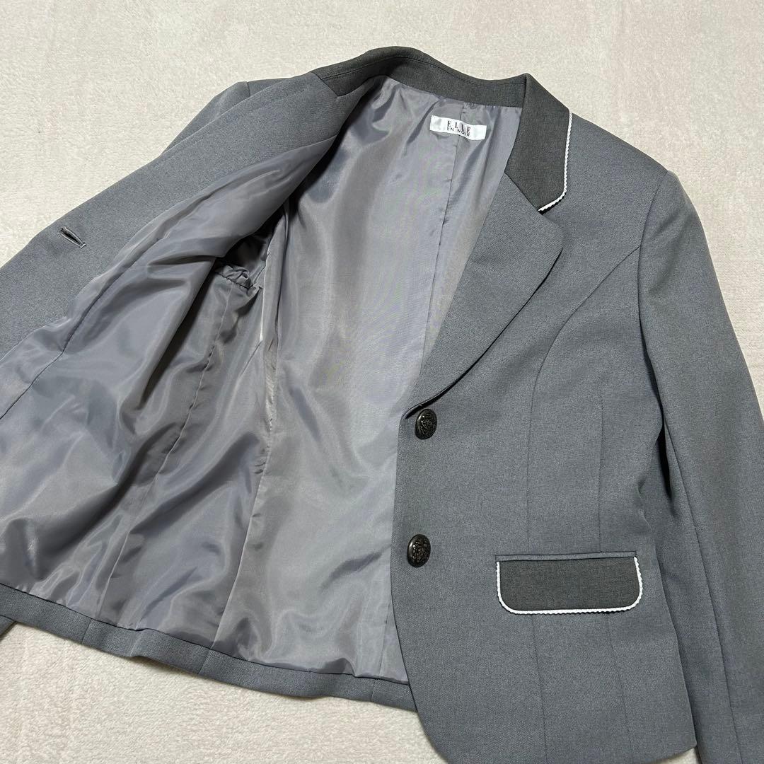 【ELLE EN NOIR】セットアップ　4点　卒服　グレー　150 女の子