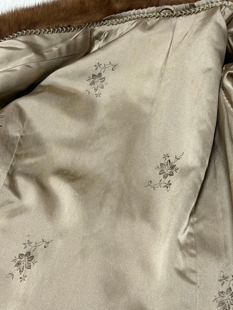 SAGAMINK デミバフミンク コート ブラウン L相当 サガミンク 銀サガ