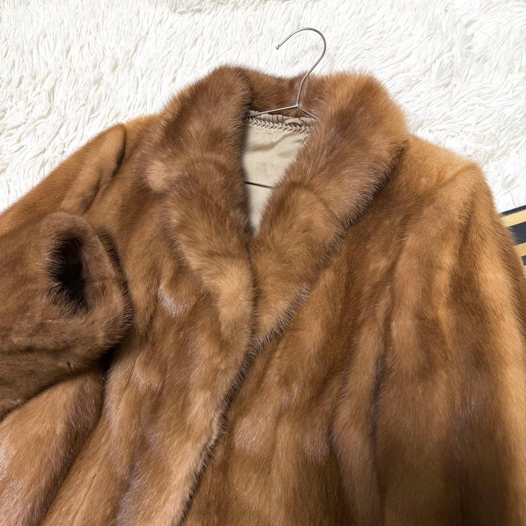 SAGAMINK デミバフミンク コート ブラウン L相当 サガミンク 銀サガ